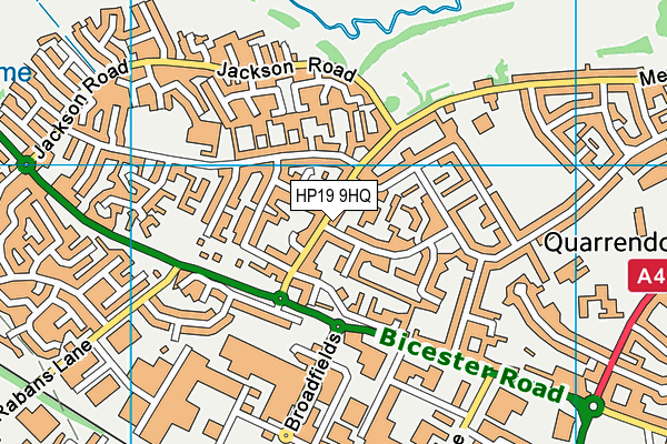 HP19 9HQ map - OS VectorMap District (Ordnance Survey)