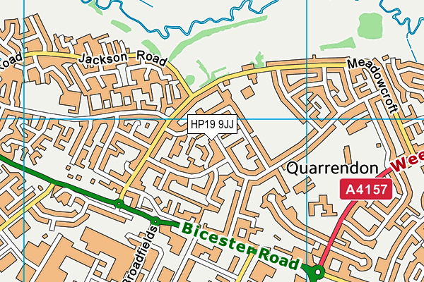 HP19 9JJ map - OS VectorMap District (Ordnance Survey)