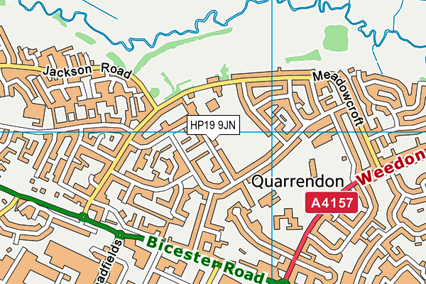 HP19 9JN map - OS VectorMap District (Ordnance Survey)