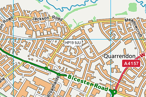 HP19 9JU map - OS VectorMap District (Ordnance Survey)