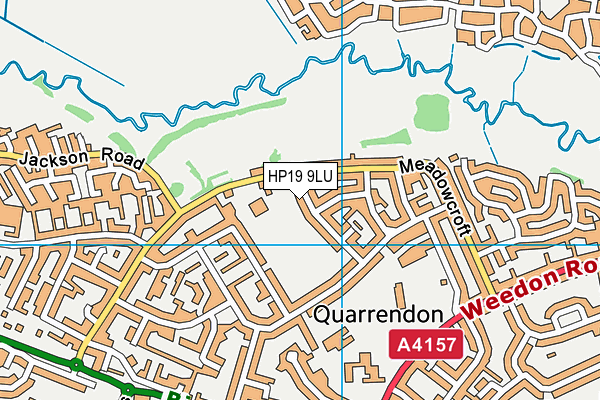 HP19 9LU map - OS VectorMap District (Ordnance Survey)