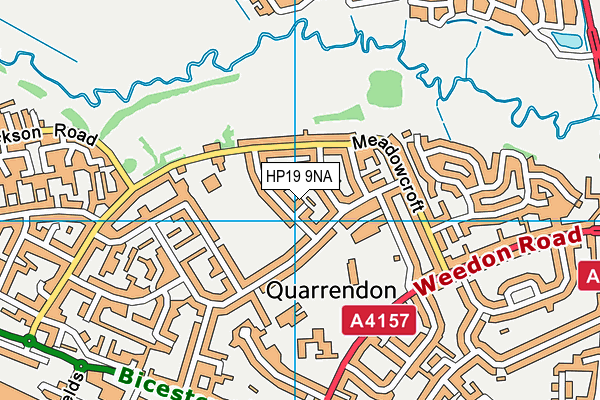 HP19 9NA map - OS VectorMap District (Ordnance Survey)