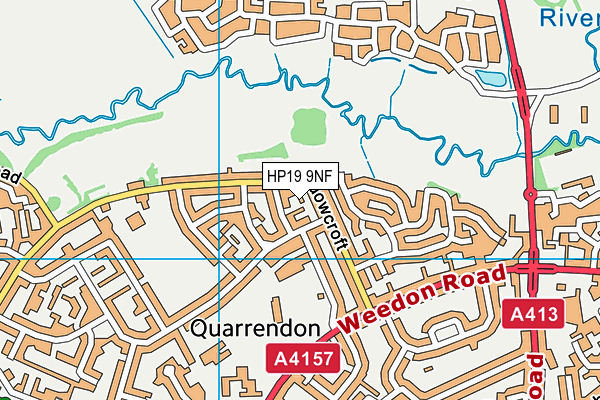 HP19 9NF map - OS VectorMap District (Ordnance Survey)