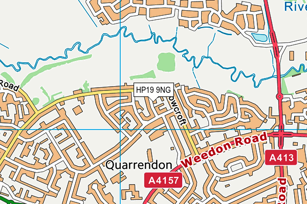 HP19 9NG map - OS VectorMap District (Ordnance Survey)