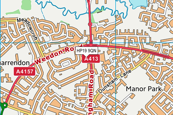 HP19 9QN map - OS VectorMap District (Ordnance Survey)