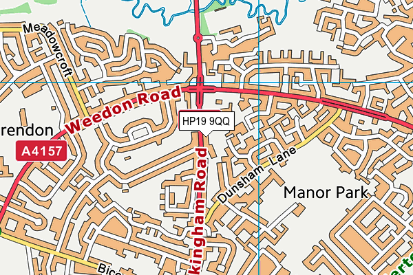 HP19 9QQ map - OS VectorMap District (Ordnance Survey)