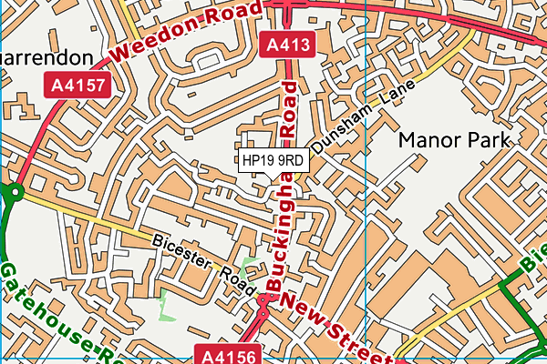 HP19 9RD map - OS VectorMap District (Ordnance Survey)