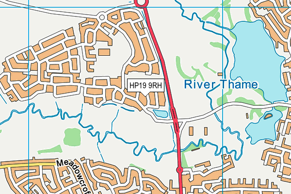 HP19 9RH map - OS VectorMap District (Ordnance Survey)