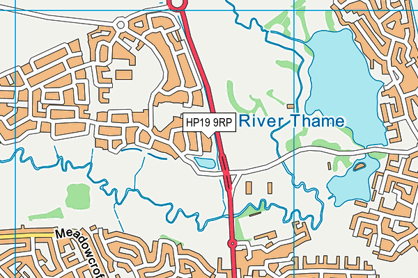 HP19 9RP map - OS VectorMap District (Ordnance Survey)