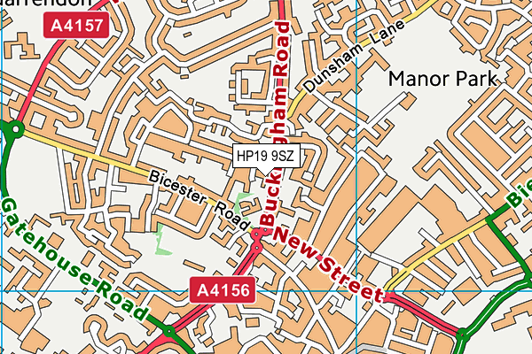 HP19 9SZ map - OS VectorMap District (Ordnance Survey)