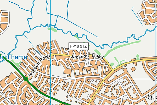 HP19 9TZ map - OS VectorMap District (Ordnance Survey)