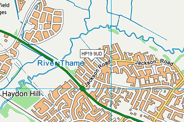 HP19 9UD map - OS VectorMap District (Ordnance Survey)