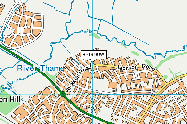 HP19 9UW map - OS VectorMap District (Ordnance Survey)
