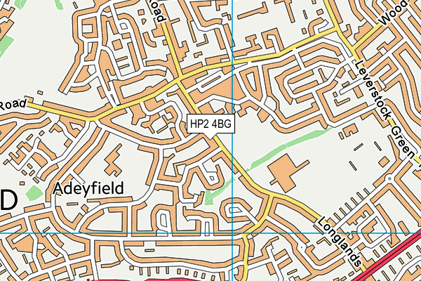 HP2 4BG map - OS VectorMap District (Ordnance Survey)