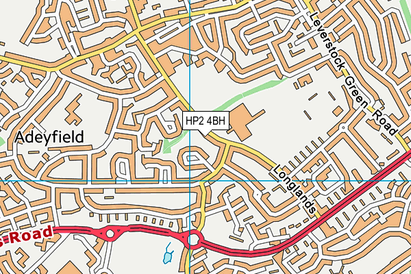 HP2 4BH map - OS VectorMap District (Ordnance Survey)