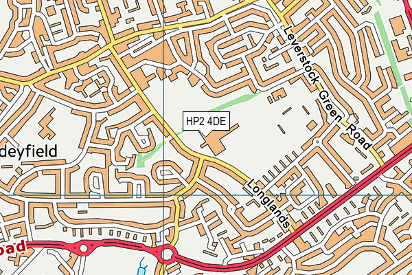 The Adeyfield School map (HP2 4DE) - OS VectorMap District (Ordnance Survey)