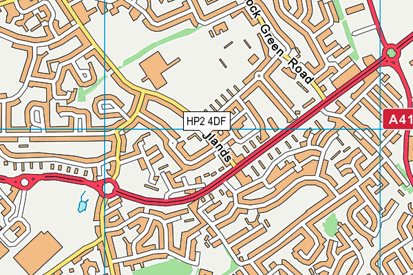 HP2 4DF map - OS VectorMap District (Ordnance Survey)
