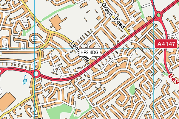 HP2 4DG map - OS VectorMap District (Ordnance Survey)