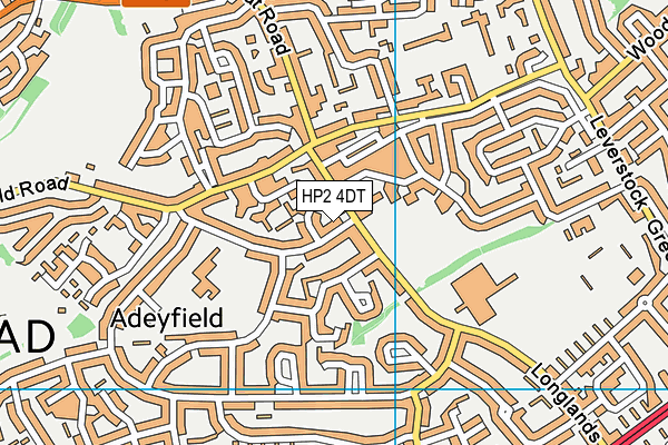 HP2 4DT map - OS VectorMap District (Ordnance Survey)
