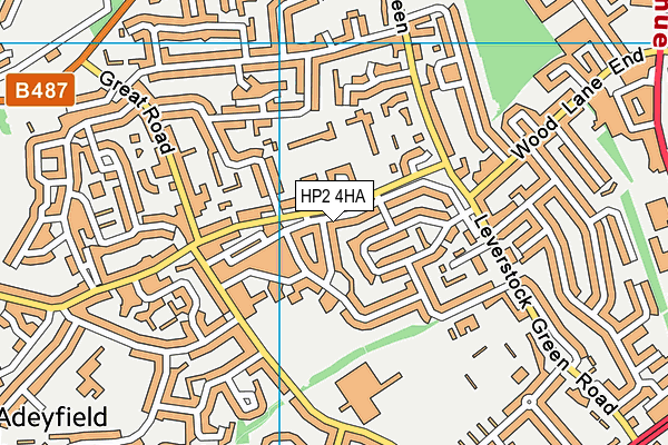 HP2 4HA map - OS VectorMap District (Ordnance Survey)