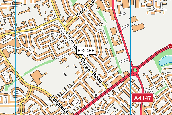 HP2 4HH map - OS VectorMap District (Ordnance Survey)