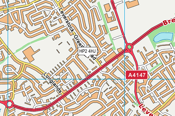 HP2 4HJ map - OS VectorMap District (Ordnance Survey)
