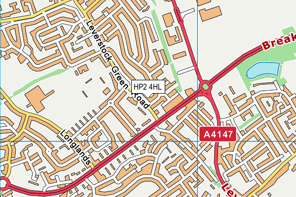 HP2 4HL map - OS VectorMap District (Ordnance Survey)