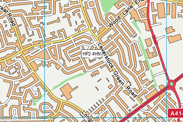 HP2 4HN map - OS VectorMap District (Ordnance Survey)