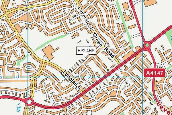 HP2 4HP map - OS VectorMap District (Ordnance Survey)