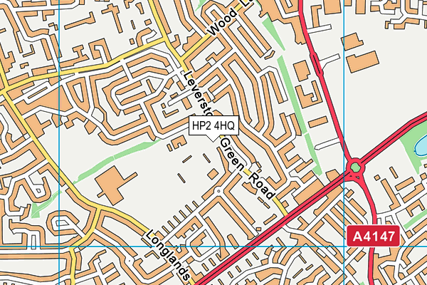 HP2 4HQ map - OS VectorMap District (Ordnance Survey)
