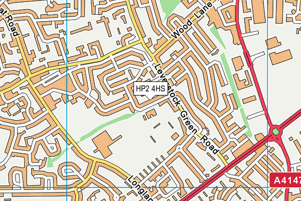 Dacorum Education Support Centre map (HP2 4HS) - OS VectorMap District (Ordnance Survey)