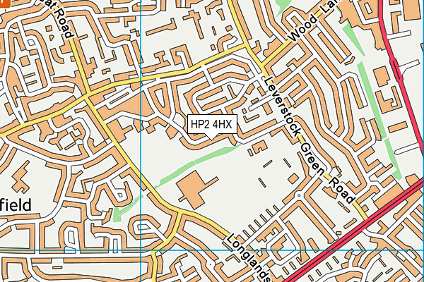 HP2 4HX map - OS VectorMap District (Ordnance Survey)