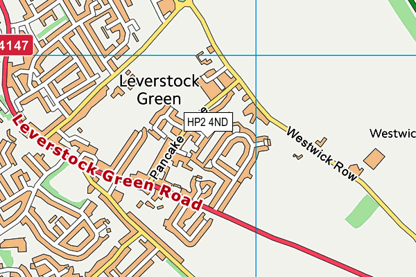 HP2 4ND map - OS VectorMap District (Ordnance Survey)