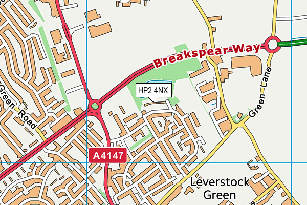 HP2 4NX map - OS VectorMap District (Ordnance Survey)