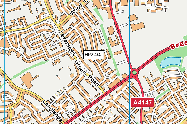 HP2 4QJ map - OS VectorMap District (Ordnance Survey)