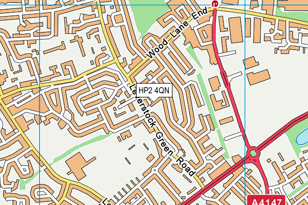 HP2 4QN map - OS VectorMap District (Ordnance Survey)