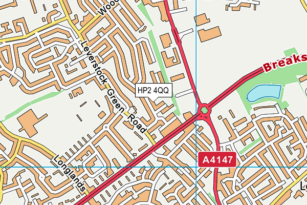 HP2 4QQ map - OS VectorMap District (Ordnance Survey)