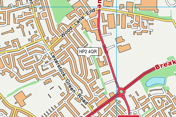 HP2 4QR map - OS VectorMap District (Ordnance Survey)