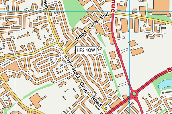 HP2 4QW map - OS VectorMap District (Ordnance Survey)