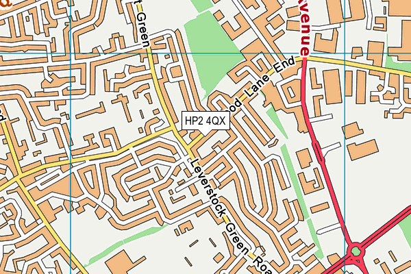HP2 4QX map - OS VectorMap District (Ordnance Survey)