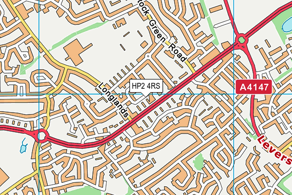 HP2 4RS map - OS VectorMap District (Ordnance Survey)