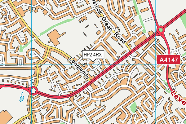 HP2 4RX map - OS VectorMap District (Ordnance Survey)