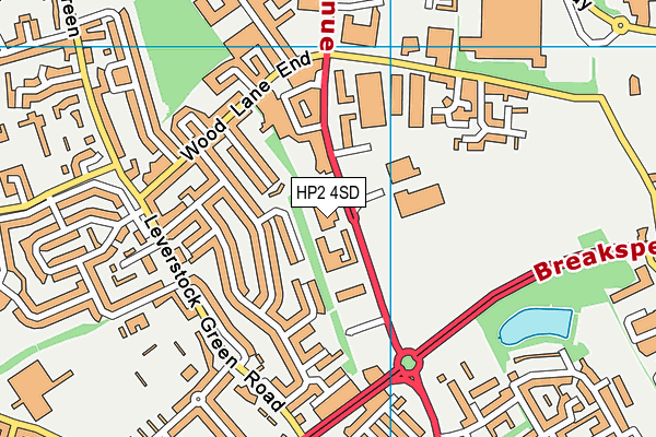 HP2 4SD map - OS VectorMap District (Ordnance Survey)