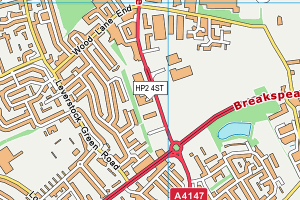 HP2 4ST map - OS VectorMap District (Ordnance Survey)