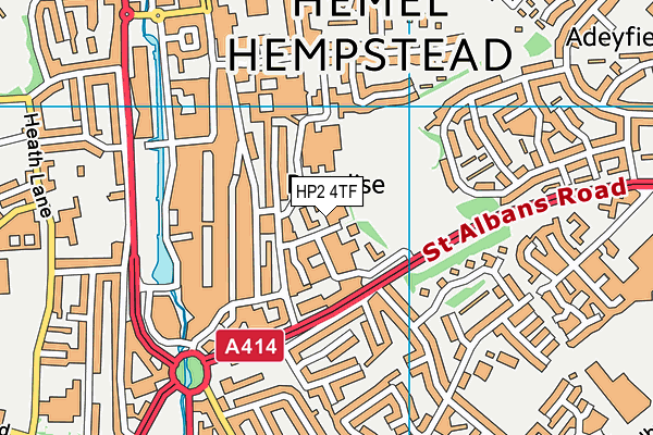HP2 4TF map - OS VectorMap District (Ordnance Survey)