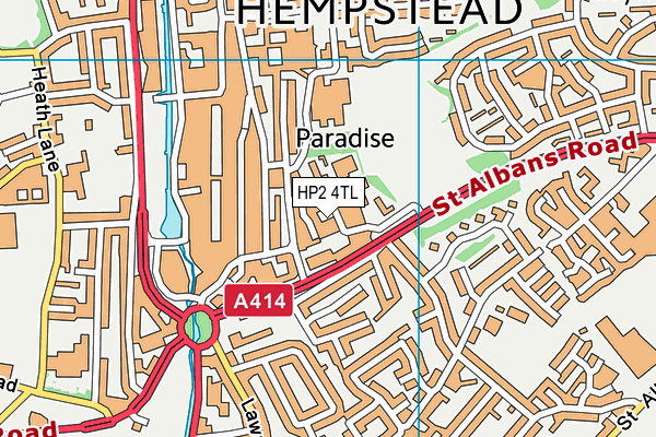 HP2 4TL map - OS VectorMap District (Ordnance Survey)