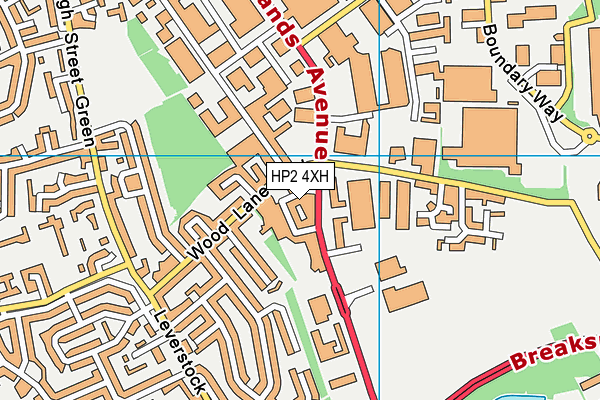 HP2 4XH map - OS VectorMap District (Ordnance Survey)