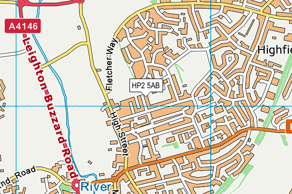 HP2 5AB map - OS VectorMap District (Ordnance Survey)