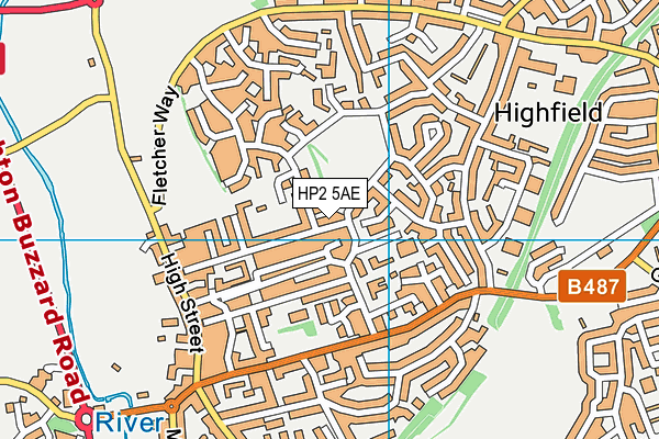 HP2 5AE map - OS VectorMap District (Ordnance Survey)