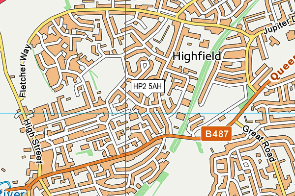 HP2 5AH map - OS VectorMap District (Ordnance Survey)